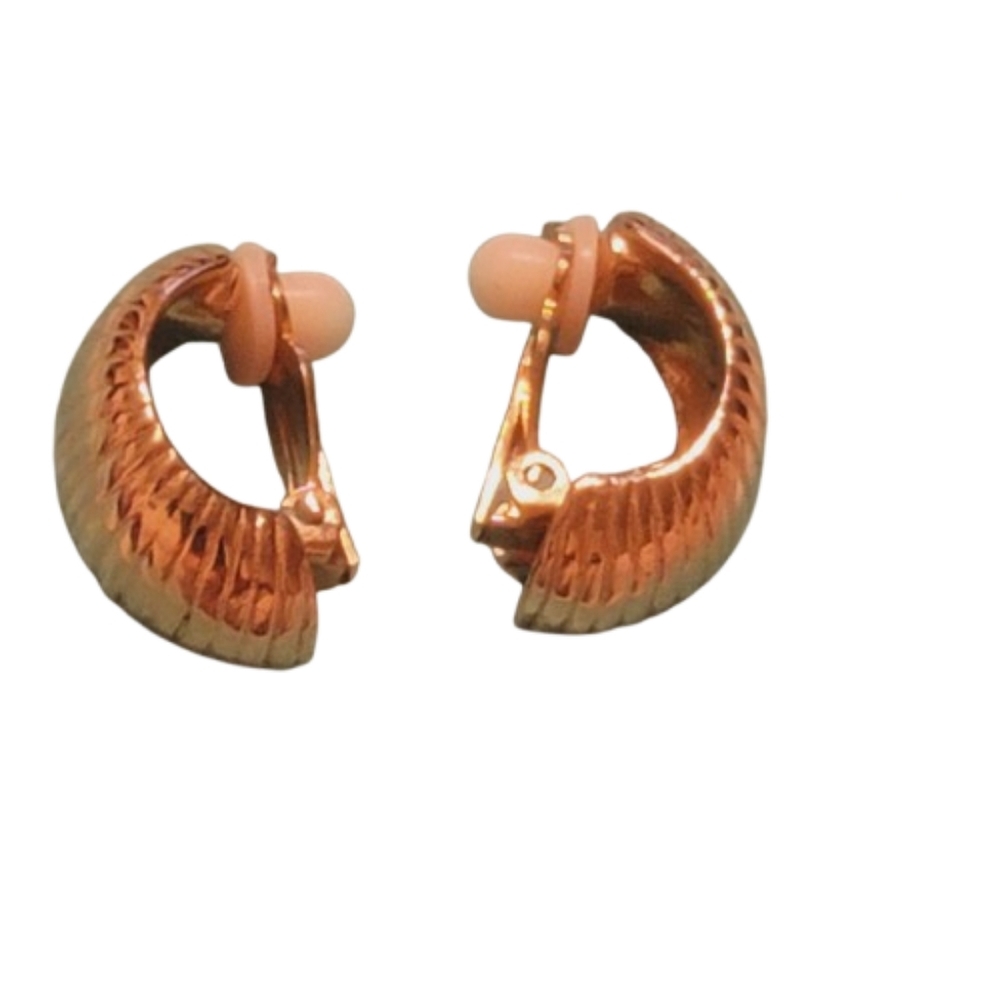 Goldtone Hoop Earrings Clipon